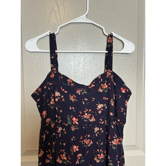 Natural Life Floral Side Slit Maxi Dress  L/XL  Boho Whimsy Cottage Dainty Cute - Picture 3 of 8